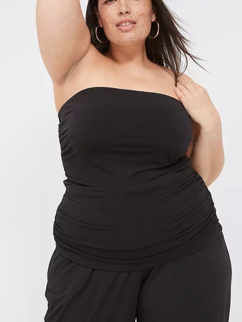 NWT: Lane Bryant Black: Tube Top W/Shelf Bra Size 26/28
